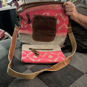 Myra bag with matching clutch